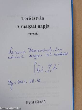 A magzat napja (dedikált példány)