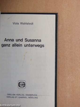 Anna und Susanna ganz allein unterwegs