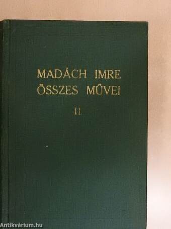 Madách Imre összes művei II. (töredék)