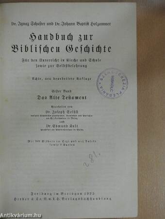 Handbuch zur Biblischen Geschichte I. (töredék) (gótbetűs)