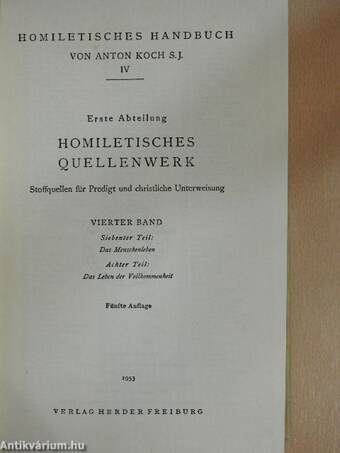 Homiletisches Quellenwerk 7-8.