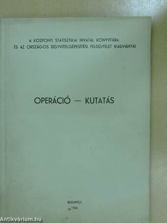 Operáció - Kutatás