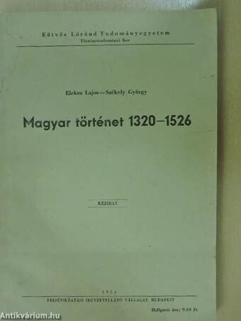 Magyar történet 1320-1526