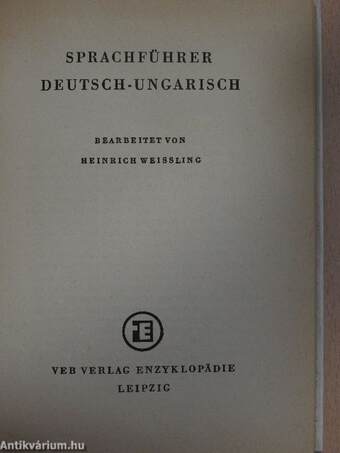 Sprachführer Deutsch-Ungarisch