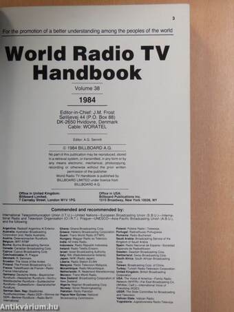 World Radio Tv Handbook 1984