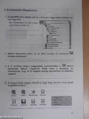 Windows 95 - Windows 98 munkafüzet