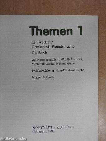 Themen 1 - Kursbuch