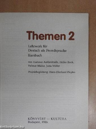 Themen 2 - Kursbuch