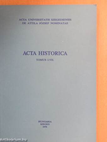 Acta Historica Tomus LVII.