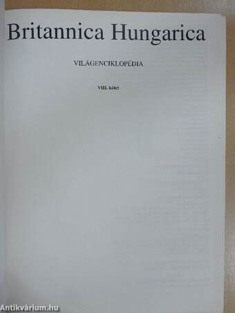 Britannica Hungarica Világenciklopédia 8.