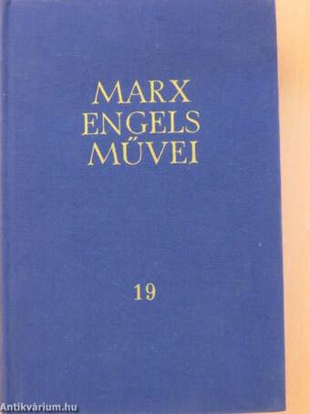 Karl Marx és Friedrich Engels művei 19.