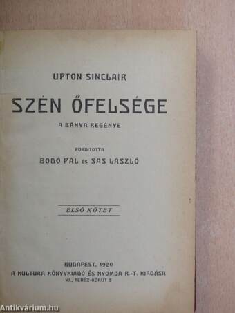 Szén őfelsége I-II.