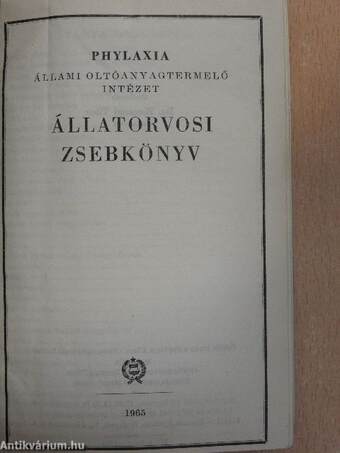 Állatorvosi zsebkönyv