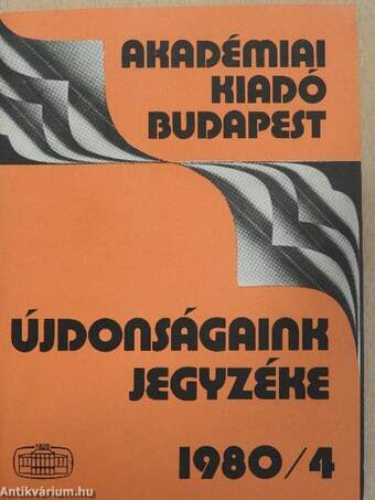 Újdonságaink jegyzéke 1980/4