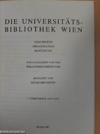 Die Universitätsbibliothek Wien