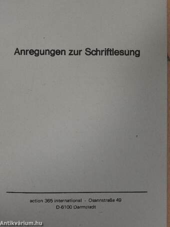 Anregungen zur Schriftlesung 12