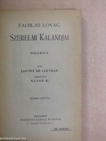 Faublas lovag szerelmi kalandjai