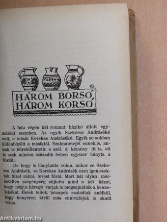 Három borsó, három korsó