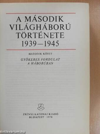 A második világháború története 1939-1945. 6. 