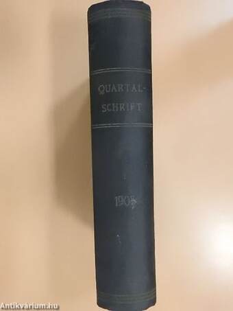 Theologisch-praktische Quartal-Schrift 1908/1-4. (gótbetűs)