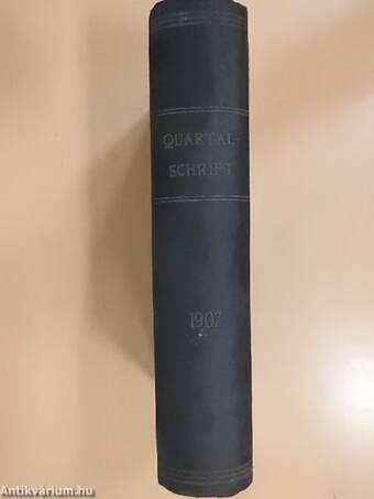 Theologisch-praktische Quartal-Schrift 1907/1-4. (gótbetűs)