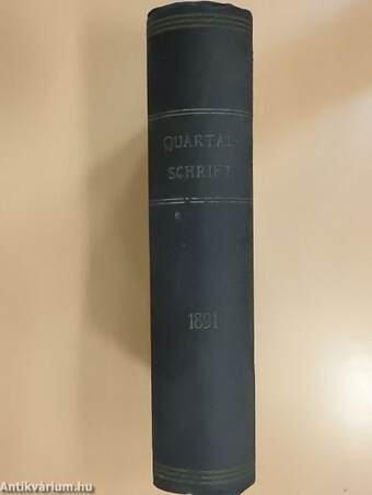 Theologisch-praktische Quartal-Schrift 1891/1-4. (gótbetűs)