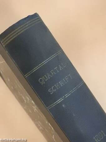 Theologisch-praktische Quartal-Schrift 1891/1-4. (gótbetűs)