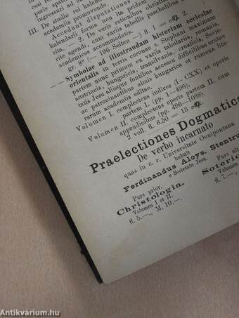 Zeitschrift für katholische Theologie 1892. (gótbetűs)