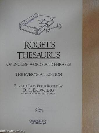 Roget's Thesaurus of English Words and Phrases