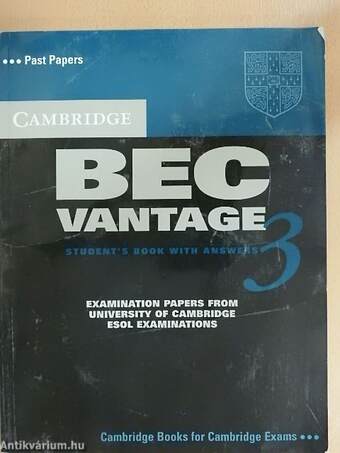 Cambridge BEC Vantage 3 - Student's Book with Answers