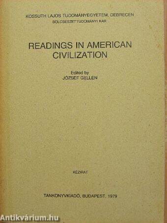 Readings in american civilization