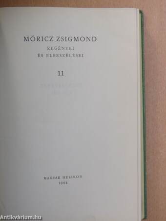 Móricz Zsigmond regényei és elbeszélései 11.