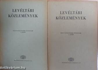 Levéltári közlemények 1970/1-2.