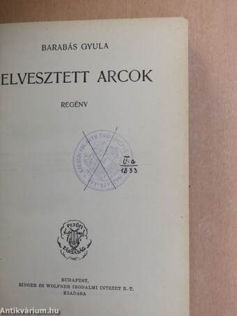 Elvesztett arcok