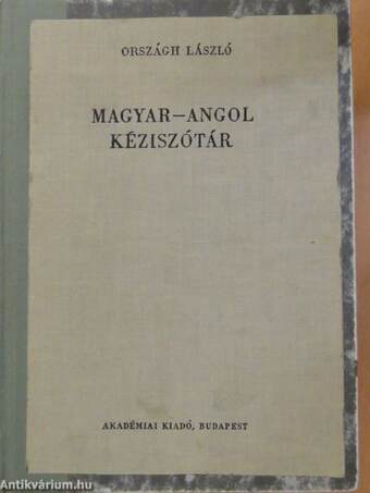 Magyar-angol kéziszótár