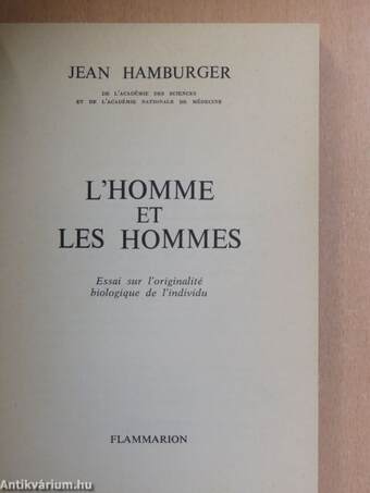 L'homme et les hommes