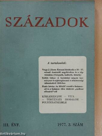 Századok 1977/3.