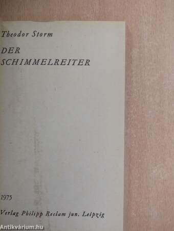 Der Schimmelreiter