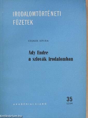 Ady Endre a szlovák irodalomban