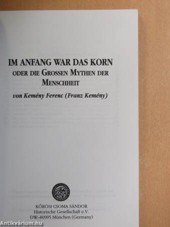 Im Anfang war das Korn