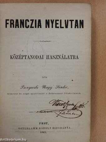 Franczia nyelvtan