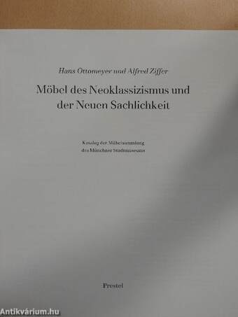 Möbel des Neoklassizismus und der Neuen Sachlichkeit