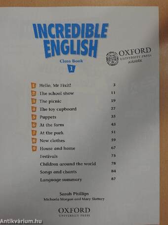 Incredible English 1. - Class Book