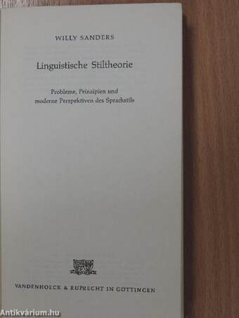 Linguistische Stiltheorie