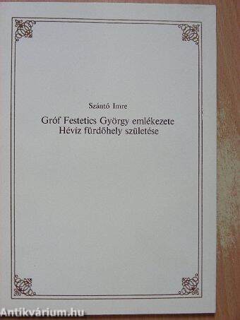 Gróf Festetics György emlékezete