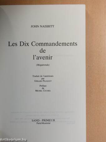 Les Dix Commandements de l'avenir