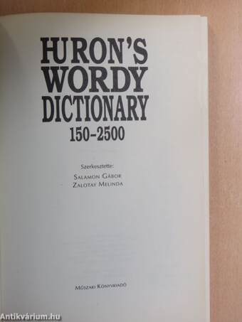 Huron's wordy dictionary 150-2500