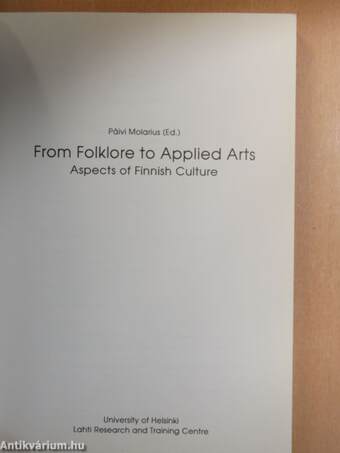 From Folklore to Applied Arts