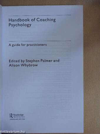 Handbook of Coaching Psychology