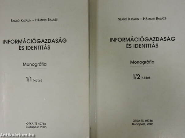 Információgazdaság és identitás I/1-2.